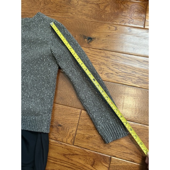 Club Monaco Women's Sweater split back Gray Retail $169 XS 38% Wool - Picture 9 of 10